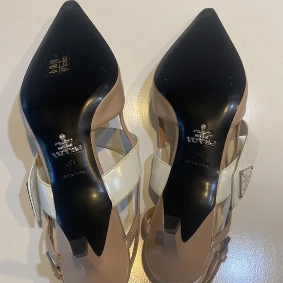 Prada Slingback Pump Heel - Nude - Picture 7 of 10